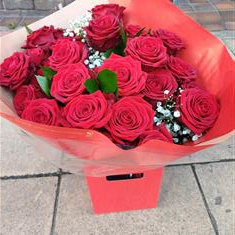 Two dozen red roses